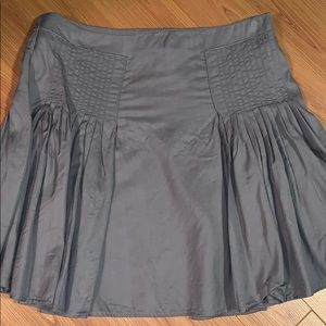 Semi pleated mini skirt